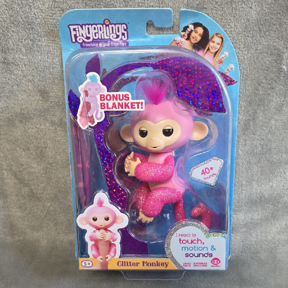 Glitter Monkey Pink Action Figure